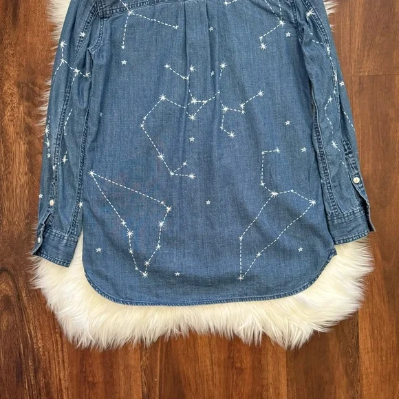 Madewell Denim Classic Ex-Boyfriend Shirt: Comet Edition XXS - Picture 8 of 8